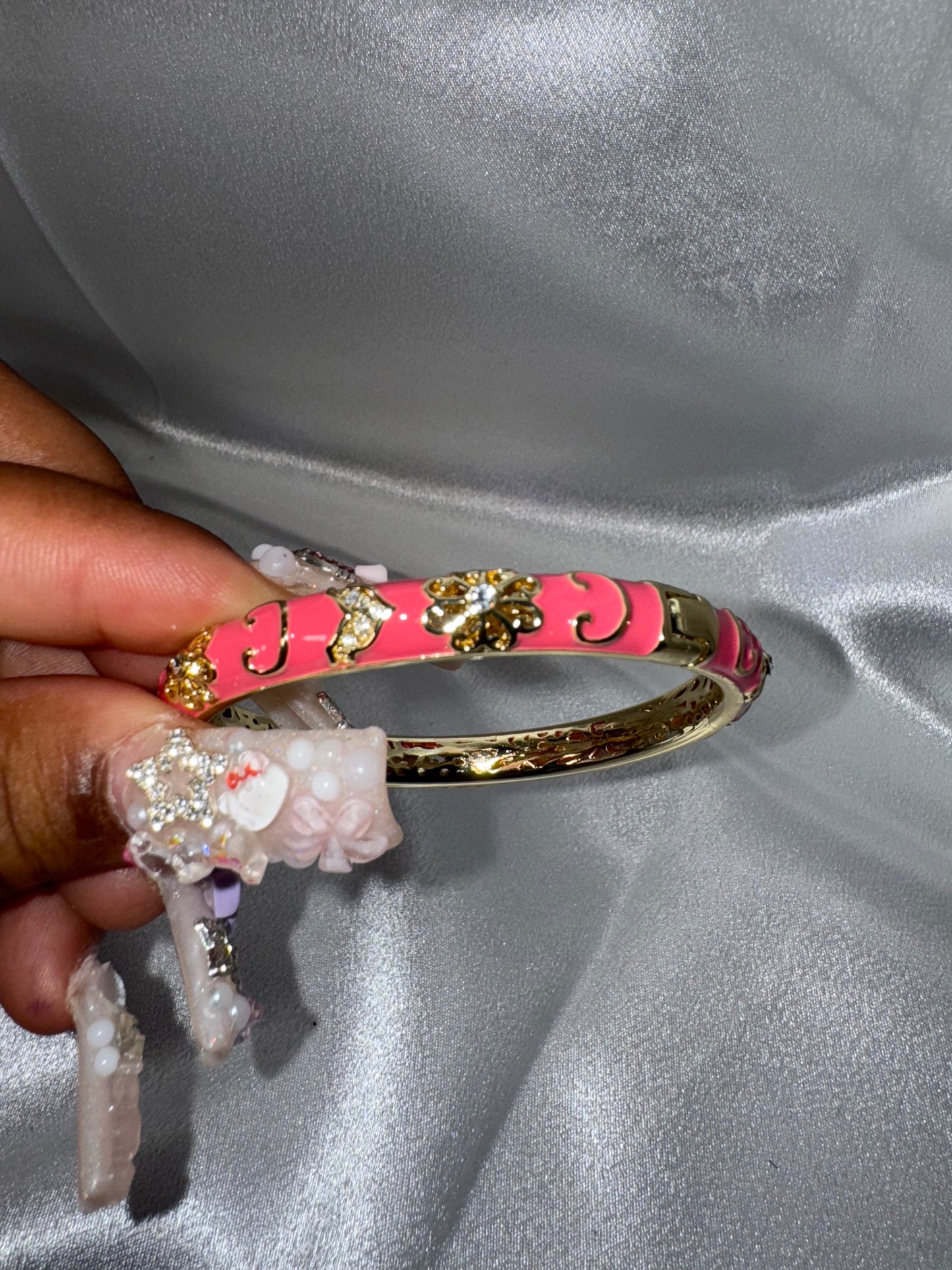 Pink + Gold Adult Bracelet